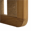 Safavieh Skipper Teak Wood Patio Sofa in Natural / Beige