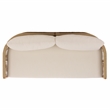 Safavieh Gale Teak Wood and Hyacinth Patio Sofa in Natural / Beige