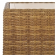 Safavieh Margarita Wicker Aluminum Coffee Table in Natural