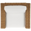 Safavieh Margarita Wicker Aluminum Patio Chair in Natural / White