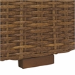 Safavieh Anguilla Wicker Aluminum Coffee Table in Natural