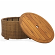 Safavieh Anguilla Wicker Aluminum Coffee Table in Natural