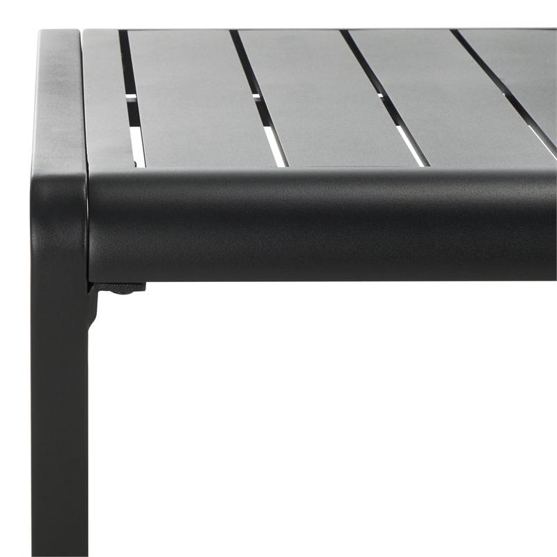 Safavieh Guam Aluminum Outdoor Coffee Table in Black