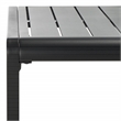 Safavieh Guam Aluminum Outdoor Coffee Table in Black