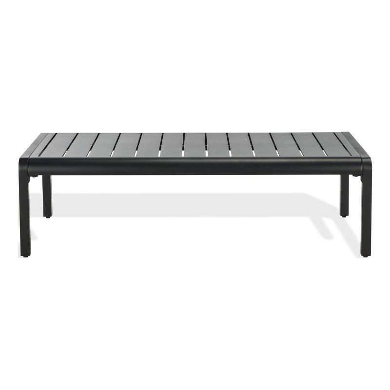 Safavieh Guam Aluminum Outdoor Coffee Table in Black