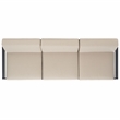 Safavieh Guam Aluminum Outdoor Sofa in Black / Beige