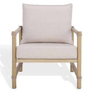 Safavieh Dorianna Aluminum Patio Chair in Sand / Beige