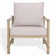 Safavieh Dorianna Aluminum Patio Chair in Sand / Beige
