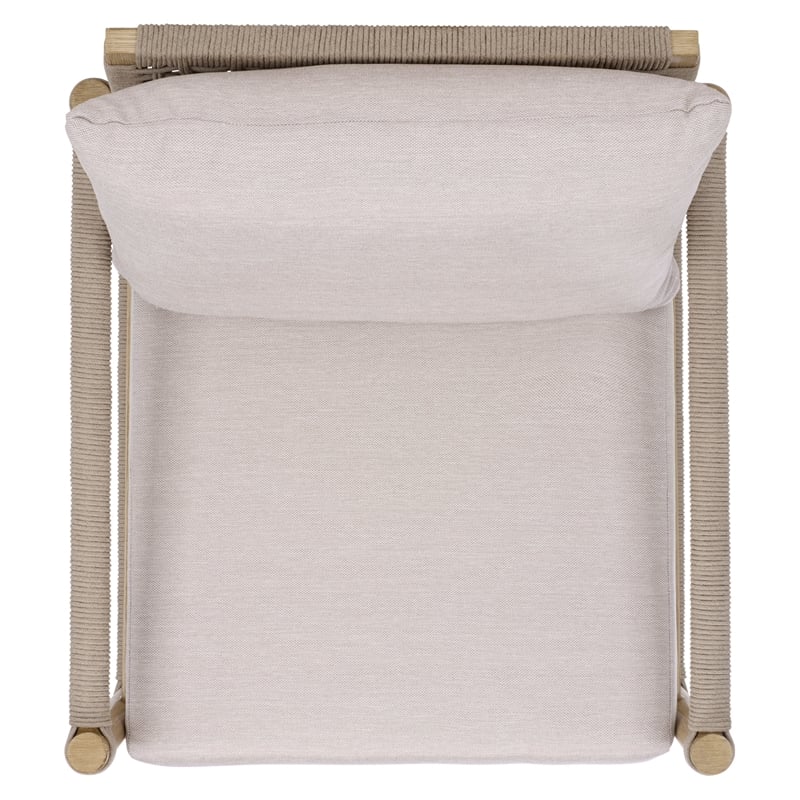 Safavieh Dorianna Aluminum Patio Chair in Sand / Beige