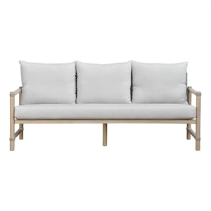 Safavieh Dorianna Aluminum Patio Sofa in Sand / Beige