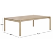 Safavieh Dorianna Aluminum Coffee Table in Sand