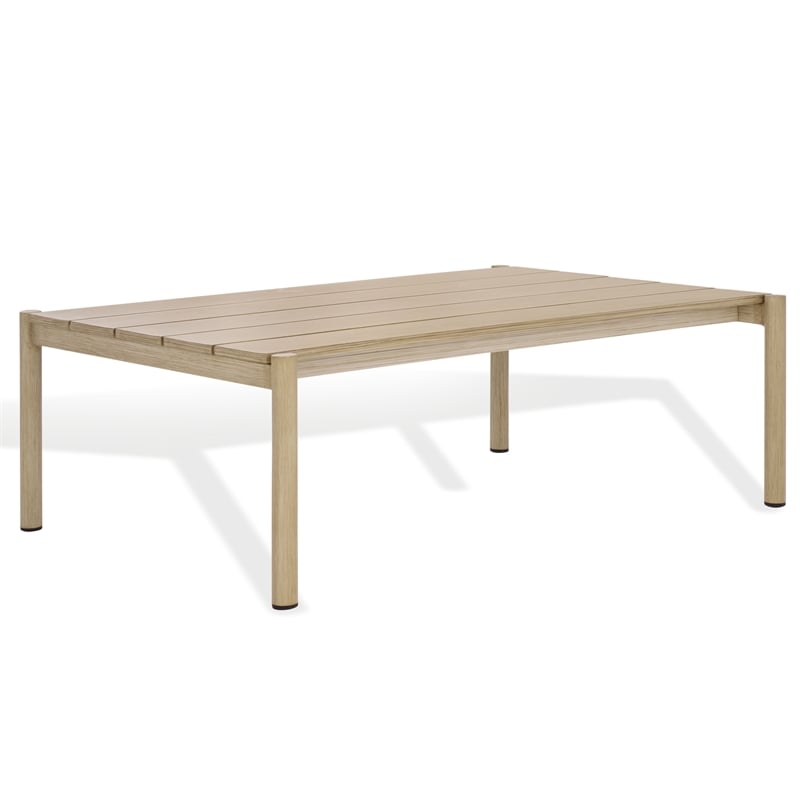 Safavieh Dorianna Aluminum Coffee Table in Sand