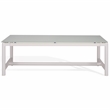 Safavieh Chryssa Aluminum and Wood Coffee Table in White