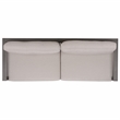 Safavieh Donaldo Aluminum Outdoor Sofa in Dark Gray / Beige