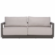Safavieh Donaldo Aluminum Outdoor Sofa in Dark Gray / Beige