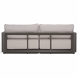 Safavieh Donaldo Aluminum Outdoor Sofa in Dark Gray / Beige