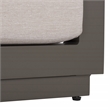 Safavieh Donaldo Aluminum Outdoor Sofa in Dark Gray / Beige