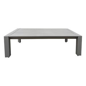 Safavieh Donaldo Aluminum Coffee Table in Dark Gray