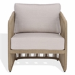 Safavieh Franklyn Rope and Aluminum Patio Chair in Tan / Beige