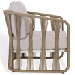 Safavieh Franklyn Rope and Aluminum Patio Chair in Tan / Beige