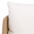 Safavieh Giuseppe Rattan and Metal Weaving Chair in Natural / White
