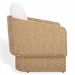 Safavieh Giuseppe Rattan and Metal Weaving Chair in Natural / White