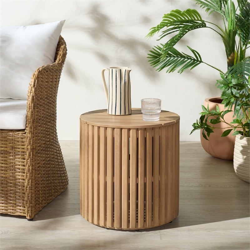 Safavieh Arielle Wood Accent Table in Natural
