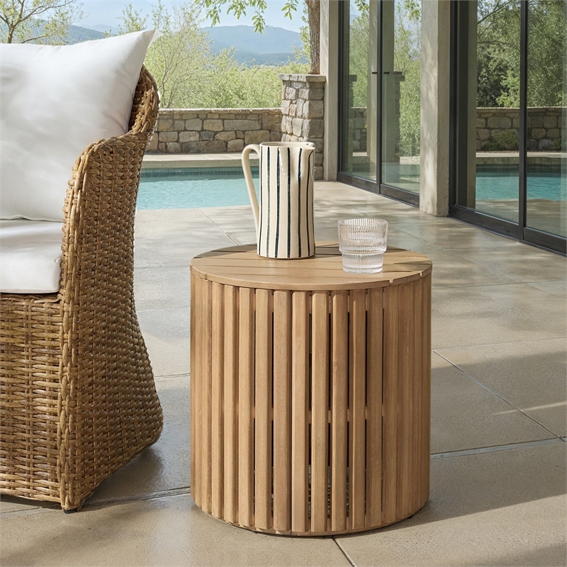 Safavieh Arielle Wood Accent Table in Natural