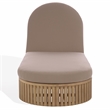 Safavieh Arielle Eucalyptus Wood Sun Lounger in Natural / Brown