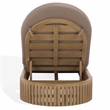 Safavieh Arielle Eucalyptus Wood Sun Lounger in Natural / Brown