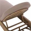 Safavieh Arielle Eucalyptus Wood Sun Lounger in Natural / Brown