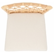 Safavieh Austri Rattan and Fabric Dining Chair w/ Cushion in White / Natural