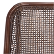 Safavieh Alina Rattan and Fabric Dining Chair w/ Cushion in Brown / White