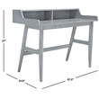 Safavieh Wrigley Wood Desk in Dark Gray