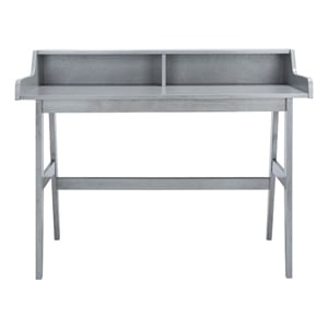 Safavieh Wrigley Wood Desk in Dark Gray