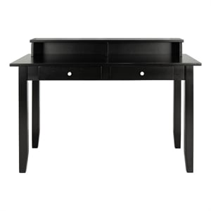 Safavieh Winsome 2 Drawer Wood Desk in Black