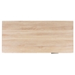 Safavieh Jorja 1 Drawer 1 Shelf Wood and Metal Desk in Natural / White