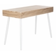 Safavieh Jorja 1 Drawer 1 Shelf Wood and Metal Desk in Natural / White