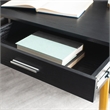 Safavieh Jorja 1 Drawer 1 Shelf Wood and Metal Desk in Black / Gold