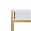 Safavieh Elaine 1 Drawer Wood Desk in White / Gold