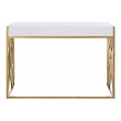 Safavieh Elaine 1 Drawer Wood Desk in White / Gold
