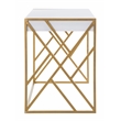 Safavieh Elaine 1 Drawer Wood Desk in White / Gold