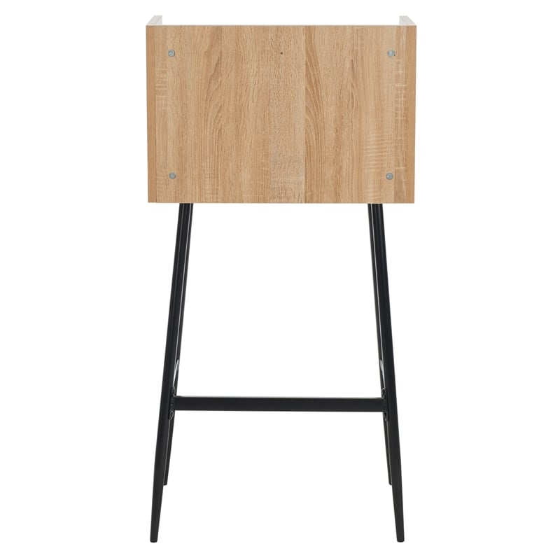 Safavieh Xander Modern Wood and Metal Secretary Desk in Natural / Black