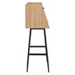 Safavieh Xander Modern Wood and Metal Secretary Desk in Natural / Black