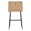 Safavieh Xander Modern Wood and Metal Secretary Desk in Natural / Black
