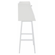 Safavieh Xander Modern Wood and Metal Secretary Desk in White / White