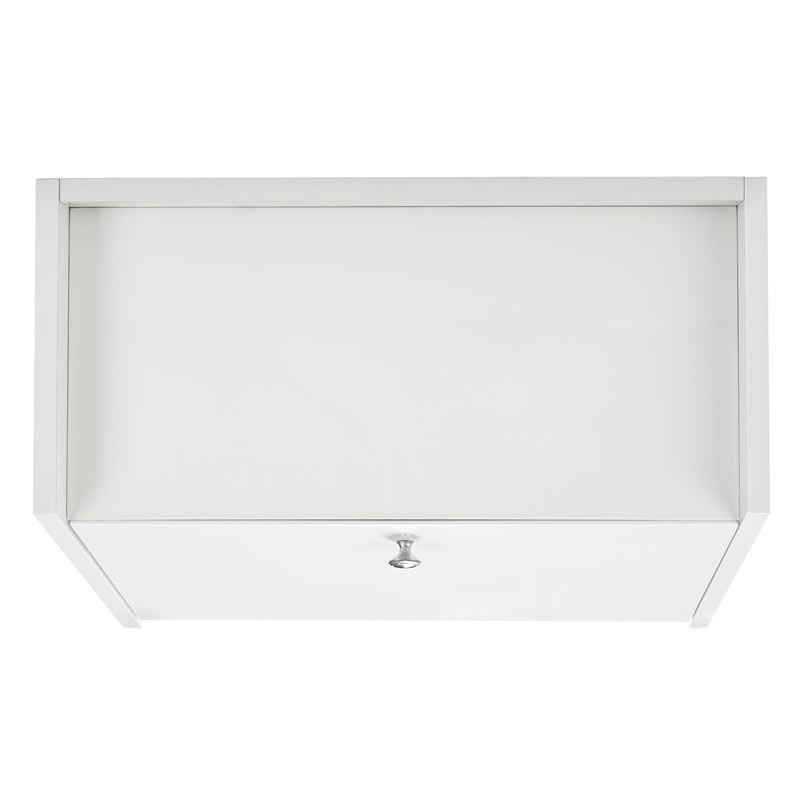Safavieh Xander Modern Wood and Metal Secretary Desk in White / White