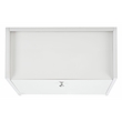 Safavieh Xander Modern Wood and Metal Secretary Desk in White / White