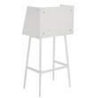 Safavieh Xander Modern Wood and Metal Secretary Desk in White / White