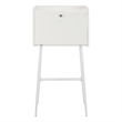 Safavieh Xander Modern Wood and Metal Secretary Desk in White / White